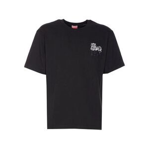 Kenzo Unisex "Gots Kenzo Happy Tiger" Embroidered Classic T-Shirt